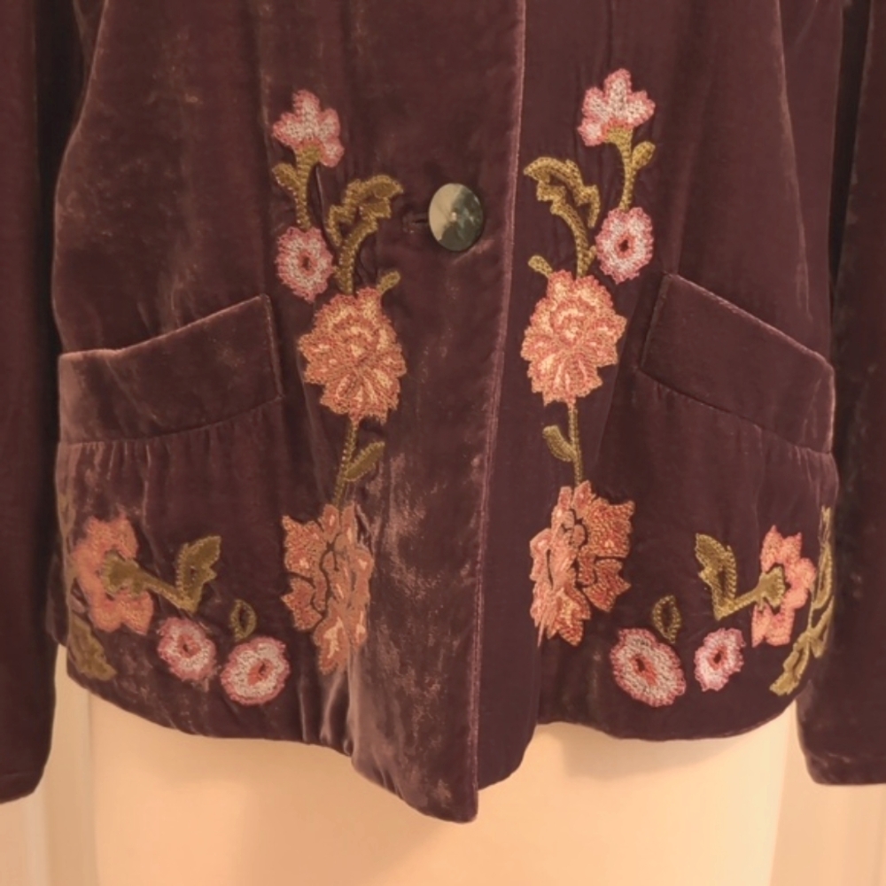 J Jill Velvet Jacket - Picture 2 of 6